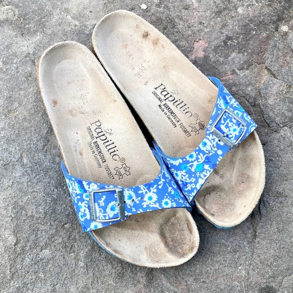 Birkenstock Papillio blue sandals one strap
